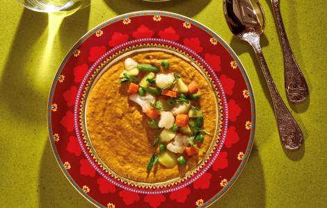 Navratan Korma – krémové indické zeleninové kari s kokosovým mlékem